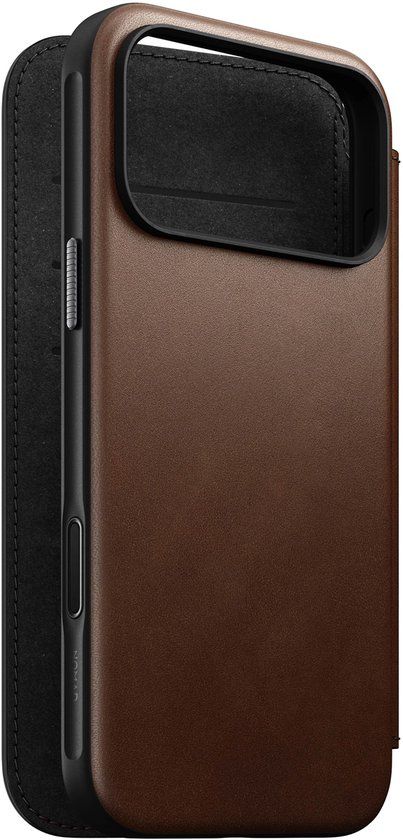 Nomad Modern Lederen Folio iPhone 17 Pro Max - Bruin