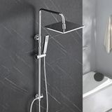 Görbach Regendouchekolom Roestvrij Staal 74-114cm Verstelbaar Douchekop 25x25cm Verchroomd