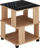 Vicco Velito Salontafel – 50 x 50 cm Goldkraft eik/zwart
