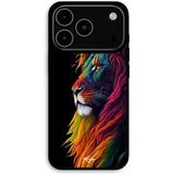 Maniacase Coque Pour iPhone 17 Pro Lion Majestueux Coloré