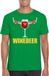 Bellatio Decorations Shoppartners Bv Foute Kerst t-shirt wijntje Winedeer groen voor heren XL