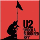 Rock Off U2 - Under A Blood Red Sky - Koelkast Magneet - 7.5 x 7.5 cm