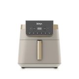 Ninja Airfryer MAX PRO, 6.2L, Grote Vierkante Enkele Lade, Antiaanbaklaag | Gebruikt Geen Olie, Braden, Bakken, Airfryen, Vaatwasmachinebestendig Mandje en Crisperplaat, Steengouden kleur AF180EUSD