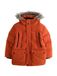 Next - Jongens - Regenbestendige zware parka met rand van imitatiebont - Oranje