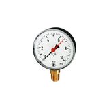 standaardmano. RIEGLER Manometer standaard, kunststof handgreep, G 1/2 onder, -1/+15,0 bar, Ø 80