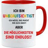 Mok cadeau collega's | Onbewaakt spreuk mok grappig | geschenk afscheid collega kantoor | grappige mok werk vrouwen mannen