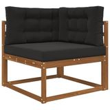 vidaXL Buitenbankkussen Polyester Zwart 80 x 80 x 8 cm