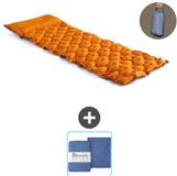 Intex Luchtbed Intex Campingmat - 1-Persoons - 71 x 191 x 11 cm - Oranje - Inclusief en Hoeslaken