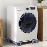 vidaXL Wasmachinebasis Grijs 67 x 67 x 12 cm Roestvrij staal
