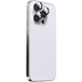 BeHello Protecteur de lentille de caméra pour iPhone 15 Pro/Pro Max/14 Pro/14 Pro Max - Aluminium noir et verre transparent
