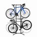 Relaxdays Fietsenrek - 4 fietsen - zwart