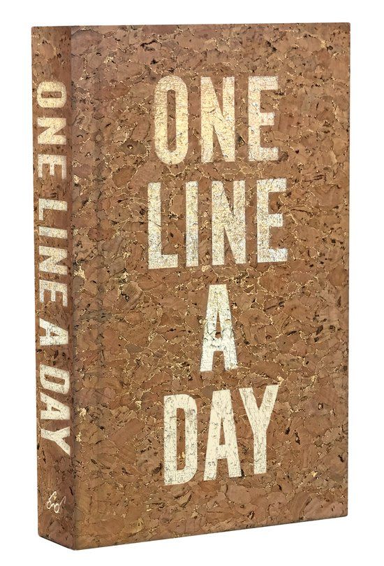One Line A Day Journal - Cork - Invul album - Hardcover - BruinMulti