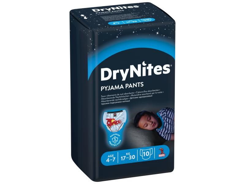 Huggies DryNites Pyjama Pants Boy 4-7 Years (17-30 kg) - 30 Pieces - Value Pack