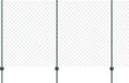 vidaXL Gaashek met palen 10 x 1,4 m PVC-Coated Staal Groen Mesh