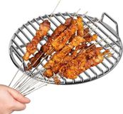 Merkloos Ovenrek Rond - Grillrooster Vervanging - Buiten Koken - Antiaanbaklaag Roestvrij - 36 x 4 cm - Zilver