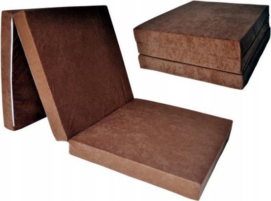 Viking Choice Opvouwbaar Logeermatras - 195x80x15 cm - Licht bruin