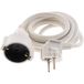 Zenitech Schuko verlengkabel HO5VV-F 3G1.5mm² 2m wit