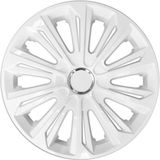 NRM STERK - wieldoppen 15" - Set van 4 stuks - Wit gelakt