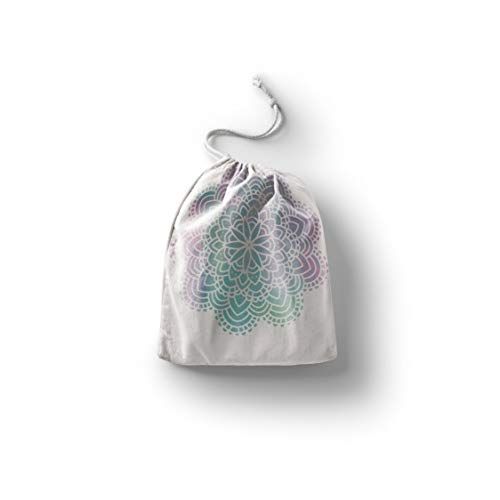 Bonamaison Bedrukte katoenen tas met trekkoord - 20 x 30 cm