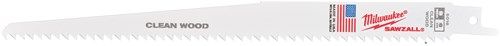 Milwaukee Accessoires Milwaukee reciprozaagbladen | hout en kunststof | 230mm x 6 tpi | 5 stuks - 48475016