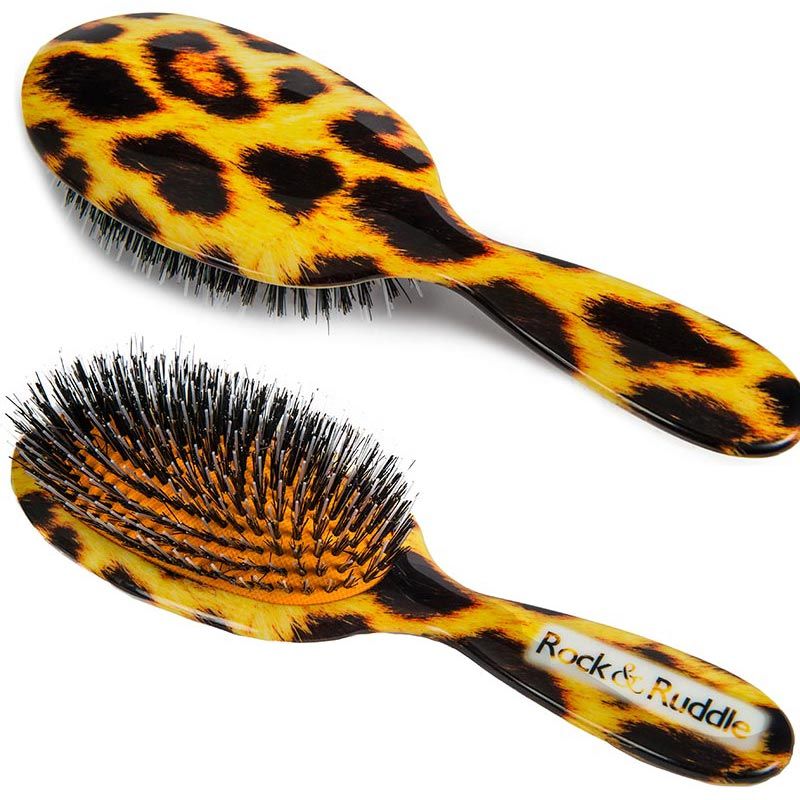Rock and Ruddle Rock & Ruddle Hairbrush Leopard - Small: 4.6 cm x 17.5 cm