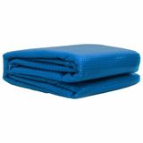 vidaXL Zonneschaduw Zwembad Dek Hoogwaardige Kwaliteit Vierkant PE Blauw