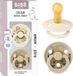 Moomin x BIBS Colour Fopspeen - 6-18 mnd - 2-pack - Rond - Ivory/Vanilla