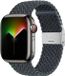 Strap-it nylon smartwatch bandje - donkergrijs mix