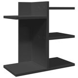 vidaXL Bureau organizer 42x21,5x42 cm bewerkt hout zwart