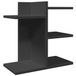 vidaXL Bureau organizer 42x21,5x42 cm bewerkt hout zwart