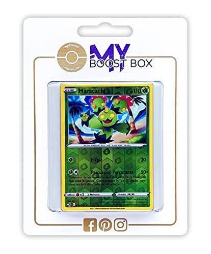 my-booster Maracachi (Maractus) 12/264 Holo Reverse - Myboost X Epée et Bouclier 8 - Poing de Fusion - Doos met 10 Franse Pokemon kaarten