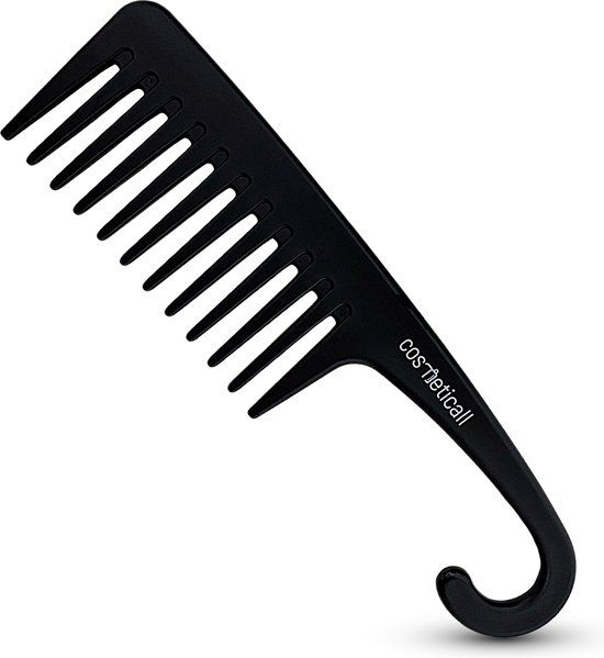 Professionele Haarkam - Zwart - Grove Kam - Kunststof/Carbon