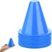 Dailygoody - Cônes d'entraînement de football - Marqueur multifonctionnel - Cônes en plastique de couleur vive - Bleu