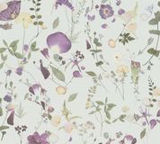 A.S. Création BOEKET BLOEMEN BEHANG | Landelijk - violet groen geel