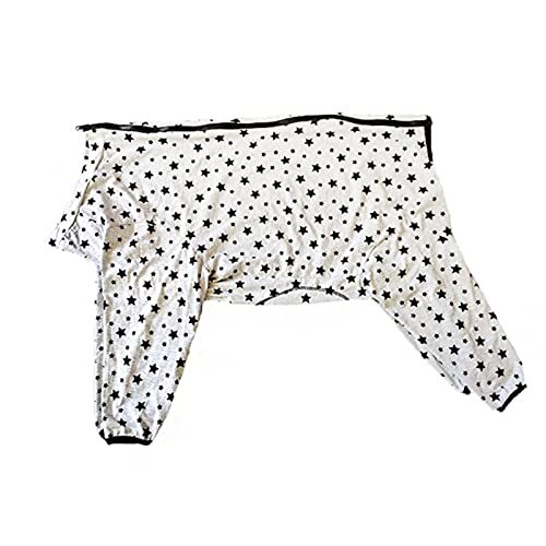 JRKJ Huisdier kleding geschikt voor grote honden/katoenen stretch dunne lichtgewicht hedging huisdier pyjama/full-cover hond pyjama/grote honden onesies