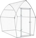 vidaXL Kippenhok 200x105x182 cm gegalvaniseerd staal zilverkleurig