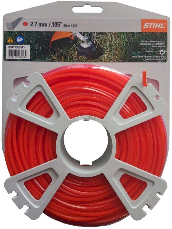 Stihl Accessoires Vierkant maaidraad op rol | Ø 2,7 mm x 65,0 m