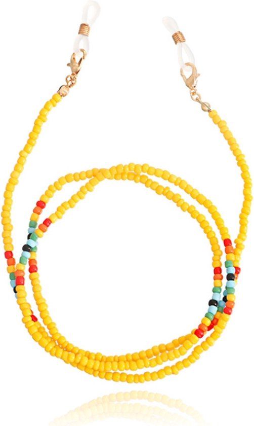 Deja Jewels Geel Bohemian Koord voor Zonnebril of Leesbril