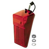 cyclingcolors Fiets-dynamo achterlicht met lamp 6 V 0,6 W rode schroefreflector vintage retro mountainbike spatbord