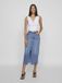 Vila VIJAF HW MIDI DENIM SKIRT-NOOS - Medium Blue Denim/WASH MBD-011