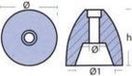 Tecnoseal Riva anode en zinc, 20-30mm (TEN00430)