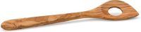Continenta Cooking Spoon, Stirring Spoon, Wooden Spoon, With Corner And Hole, Made Of Olive Wood