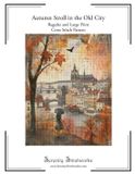 Autumn Stroll in the Old City Cross Stitch Pattern