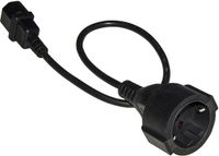 Adapterkabel Link Accessori LKADSK05 power uitbreiding 0,5 m 1 AC-uitgang(en) Binnen Zwart