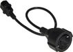 Adapterkabel Link Accessori LKADSK05 power uitbreiding 0,5 m 1 AC-uitgang(en) Binnen Zwart