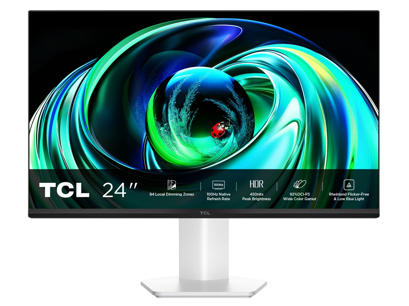 TCL 24G54 23.8" Full HD QLED Gaming Monitor - White