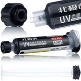 Rosfix Soldermasker Spuit - Zwart 10 ml met Zuiger - UV-Uithardend, Niet-Geleidend - Bescherming PCB
