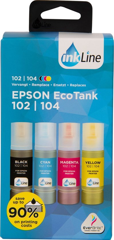 INKLINE Epson ecotank 4x 70ml