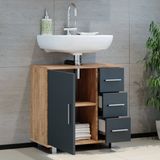 Vicco Ilias Wastafelonderkast – 60 x 60.8 cm Krachtige eik goud