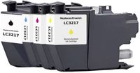 Renkforce Inkt combipack vervangt Brother LC-3217BK, LC-3217C, LC-3217M, LC-3217Y Compatibel Zwart, Cyaan, Magenta, Geel